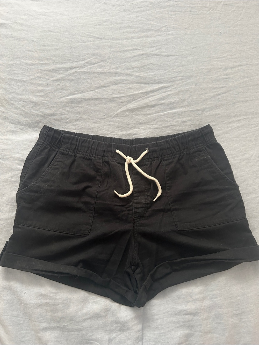 George Black High-Waist Drawstring Shorts style Vuori vintage ripstop women